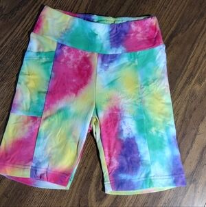 Tie-Dye High-Waist Bike Shorts